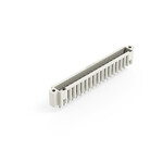 Wtyk THT, pin lutowniczy 1,0 x 1,0 mm, konstrukcja prosta, 100% ochrona przed błędnym połączeniem, gwintowy uchwyt montażowy, raster 3,5 mm, 18-biegunowe jasnoszary