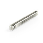Wtyk THT, pin lutowniczy 1,0 x 1,0 mm, konstrukcja prosta, 100% ochrona przed błędnym połączeniem, gwintowy uchwyt montażowy, raster 3,5 mm, 24-biegunowe jasnoszary