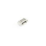 Wtyk THT, pin lutowniczy 1,0 x 1,0 mm, konstrukcja kątowa, 100% ochrona przed błędnym połączeniem, gwintowy uchwyt montażowy, raster 3,5 mm, 4-biegunowe jasnoszary