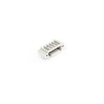 Wtyk THT, pin lutowniczy 1,0 x 1,0 mm, konstrukcja kątowa, 100% ochrona przed błędnym połączeniem, gwintowy uchwyt montażowy, raster 3,5 mm, 5-biegunowe jasnoszary