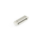 Wtyk THT, pin lutowniczy 1,0 x 1,0 mm, konstrukcja kątowa, 100% ochrona przed błędnym połączeniem, gwintowy uchwyt montażowy, raster 3,5 mm, 9-biegunowe jasnoszary