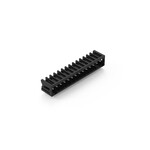 Wtyk THR, pin lutowniczy 1,0 x 1,0 mm, konstrukcja kątowa, 100% ochrona przed błędnym połączeniem, raster 3,5 mm, 14-biegunowe czarny