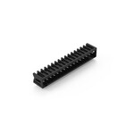Wtyk THR, pin lutowniczy 1,0 x 1,0 mm, konstrukcja kątowa, 100% ochrona przed błędnym połączeniem, raster 3,5 mm, 16-biegunowe czarny