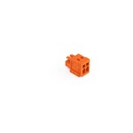 Gniazdo 1-przewodowe, CAGE CLAMP®, 1,5 mm2, raster 3,81 mm, 2-biegunowe 100% ochrona przed błędnym połączeniem, 1,50 mm2, pomarańczowy