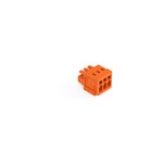 Gniazdo 1-przewodowe, CAGE CLAMP®, 1,5 mm2, raster 3,81 mm, 3-biegunowe 100% ochrona przed błędnym połączeniem, 1,50 mm2, pomarańczowy
