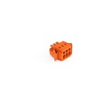 Gniazdo 1-przewodowe, CAGE CLAMP®, 1,5 mm2, raster 3,81 mm, 3-biegunowe 100% ochrona przed błędnym połączeniem, boczne zaczepy ryglujące, 1,50 mm2, pomarańczowy