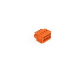 Gniazdo 1-przewodowe, CAGE CLAMP®, 1,5 mm2, raster 3,81 mm, 4-biegunowe 100% ochrona przed błędnym połączeniem, 1,50 mm2, pomarańczowy