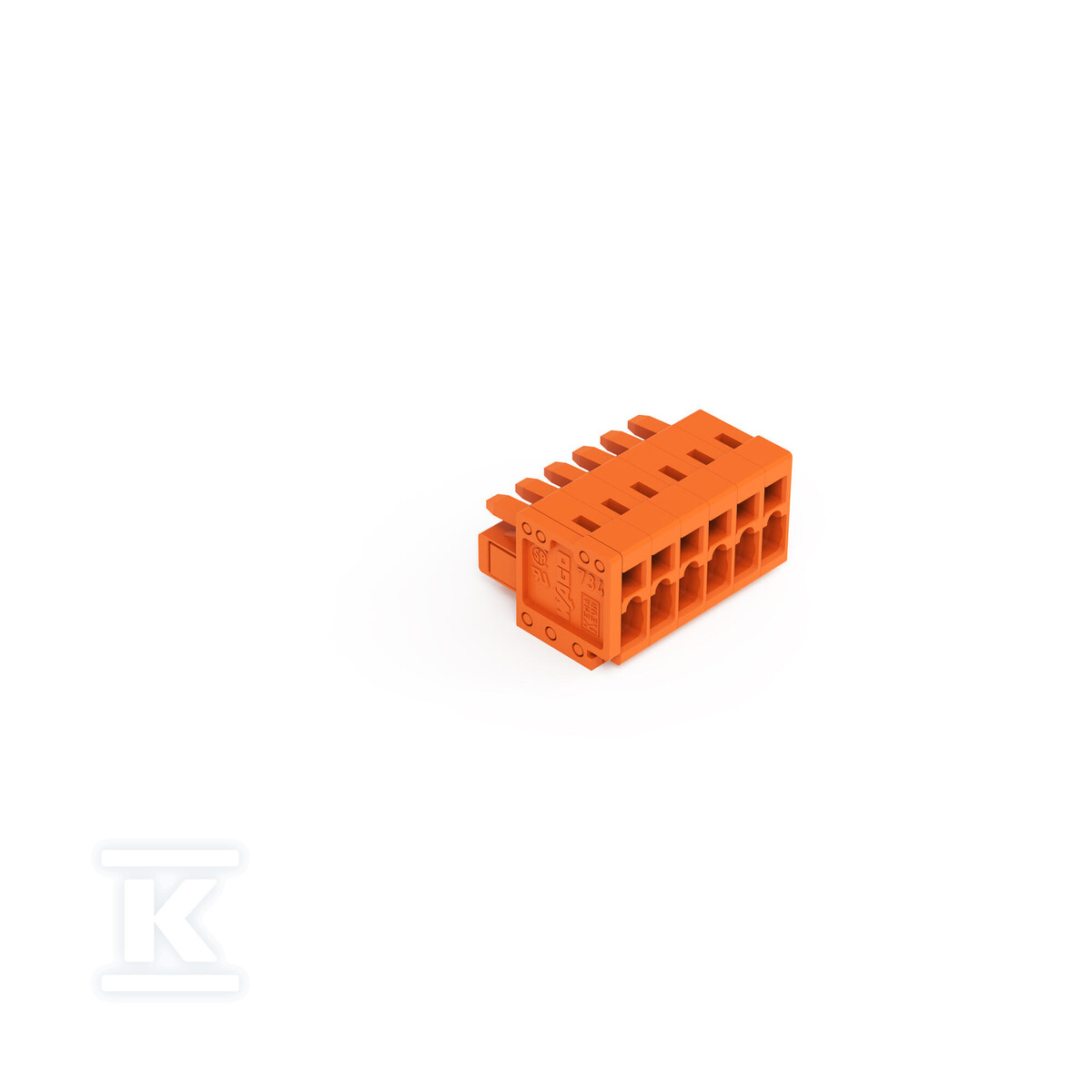 Gniazdo 1-przewodowe, CAGE CLAMP®, 1,5 - 734-206