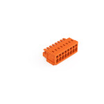 Gniazdo 1-przewodowe, CAGE CLAMP®, 1,5 mm2, raster 3,81 mm, 8-biegunowe 100% ochrona przed błędnym połączeniem, 1,50 mm2, pomarańczowy