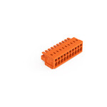 Gniazdo 1-przewodowe, CAGE CLAMP®, 1,5 mm2, raster 3,81 mm, 10-biegunowe 100% ochrona przed błędnym połączeniem, 1,50 mm2, pomarańczowy