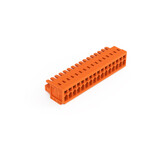 Gniazdo 1-przewodowe, CAGE CLAMP®, 1,5 mm2, raster 3,81 mm, 16-biegunowe 100% ochrona przed błędnym połączeniem, 1,50 mm2, pomarańczowy