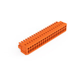 Gniazdo 1-przewodowe, CAGE CLAMP®, 1,5 mm2, raster 3,81 mm, 20-biegunowe 100% ochrona przed błędnym połączeniem, 1,50 mm2, pomarańczowy