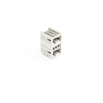 Wtyk THT 2-piętrowy, pin lutowniczy 1,0 x 1,0 mm, konstrukcja kątowa, 100% ochrona przed błędnym połączeniem, raster 3,5 mm, 6-biegunowe jasnoszary