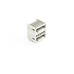 Wtyk THT 2-piętrowy, pin lutowniczy 1,0 x 1,0 mm, konstrukcja kątowa, 100% ochrona przed błędnym połączeniem, raster 3,5 mm, 10-biegunowe jasnoszary
