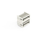 Wtyk THT 2-piętrowy, pin lutowniczy 1,0 x 1,0 mm, konstrukcja kątowa, 100% ochrona przed błędnym połączeniem, raster 3,5 mm, 12-biegunowe jasnoszary
