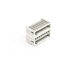Wtyk THT 2-piętrowy, pin lutowniczy 1,0 x 1,0 mm, konstrukcja kątowa, 100% ochrona przed błędnym połączeniem, raster 3,5 mm, 16-biegunowe jasnoszary