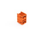 Wtyk THT 2-piętrowy, pin lutowniczy 1,0 x 1,0 mm, konstrukcja kątowa, 100% ochrona przed błędnym połączeniem, raster 3,81 mm, 6-biegunowe pomarańczowy
