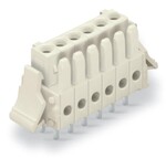 Gniazdo THT, konstrukcja prosta, raster 3,5 mm, 5-biegunowe 100% ochrona przed błędnym połączeniem, zaczep ryglujący, pin lutowniczy 0,9 x 0,9 mm, jasnoszary