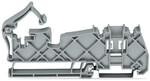Wspornik szyny zbiorczej, do szyn zbiorczych Cu 10 mm x 3 mm, bez połączenia z szyną montażową, z izolacją, srebrny