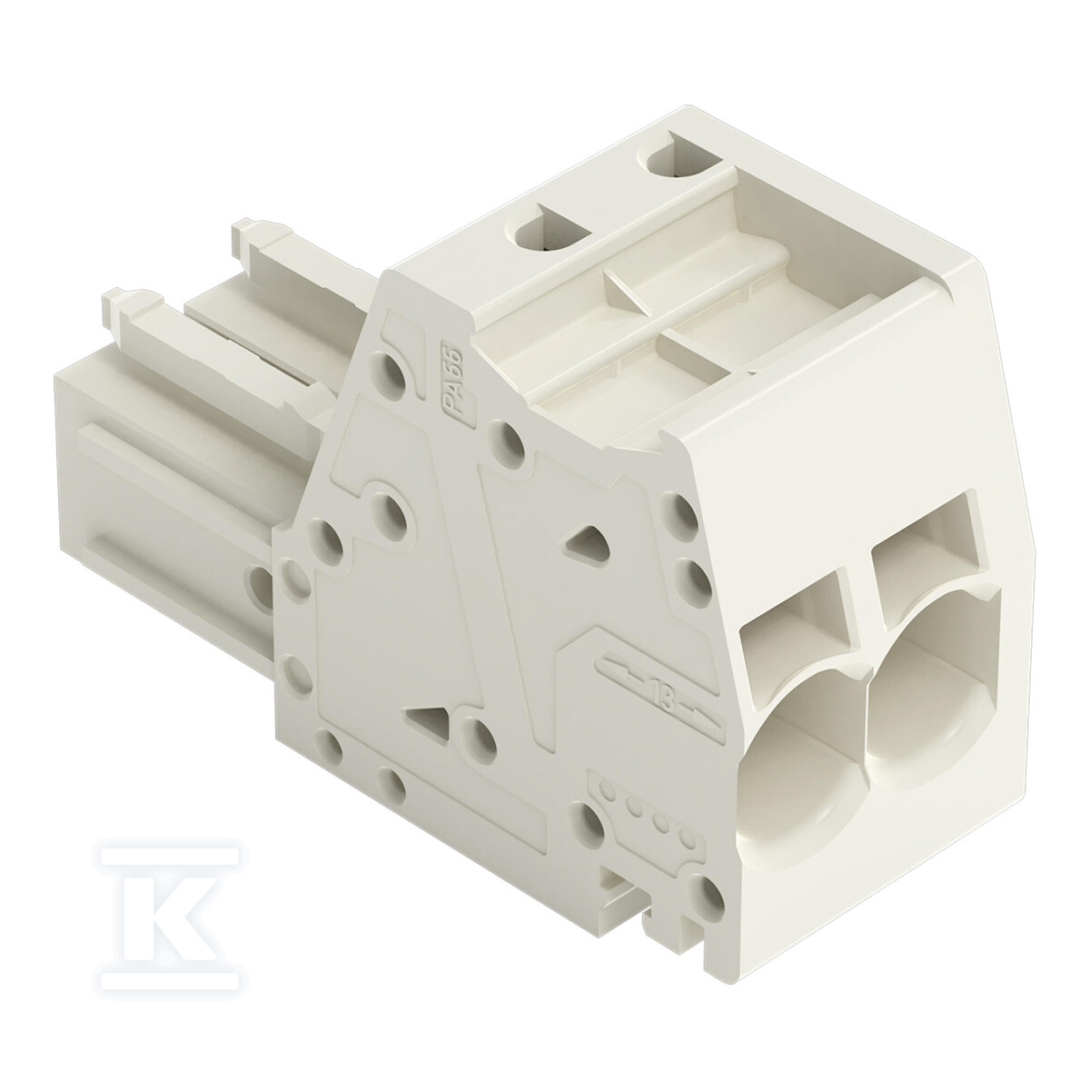Gniazdo 1-przewodowe, Push-in CAGE - 831-3102