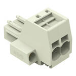 Gniazdo 1-przewodowe, Push-in CAGE CLAMP®, 10 mm2, raster 7,62 mm, 2-biegunowe 100% ochrona przed błędnym połączeniem, śrubowy uchwyt montażowy, 10,00 mm2, jasnoszary