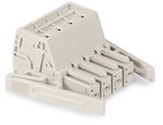 Gniazdo 1-przewodowe, Push-in CAGE CLAMP®, 10 mm2, raster 7,62 mm, 3-biegunowe 100% ochrona przed błędnym połączeniem, boczne zaczepy ryglujące, 10,00 mm2, jasnoszary