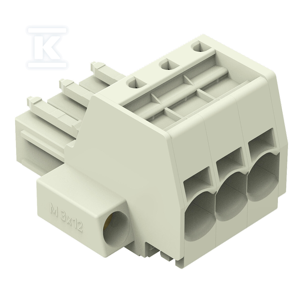 Gniazdo 1-przewodowe, Push-in CAGE - 831-3103/107-000