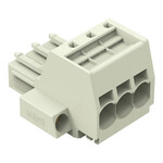 Gniazdo 1-przewodowe, Push-in CAGE CLAMP®, 10 mm2, raster 7,62 mm, 3-biegunowe 100% ochrona przed błędnym połączeniem, śrubowy uchwyt montażowy, 10,00 mm2, jasnoszary