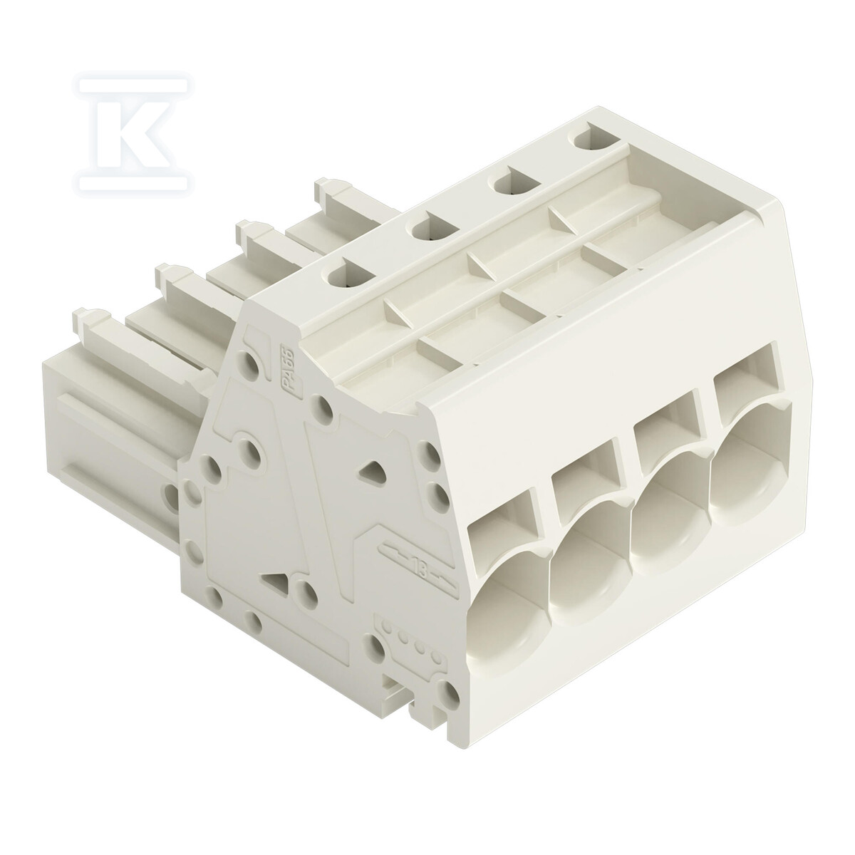 Gniazdo 1-przewodowe, Push-in CAGE - 831-3104