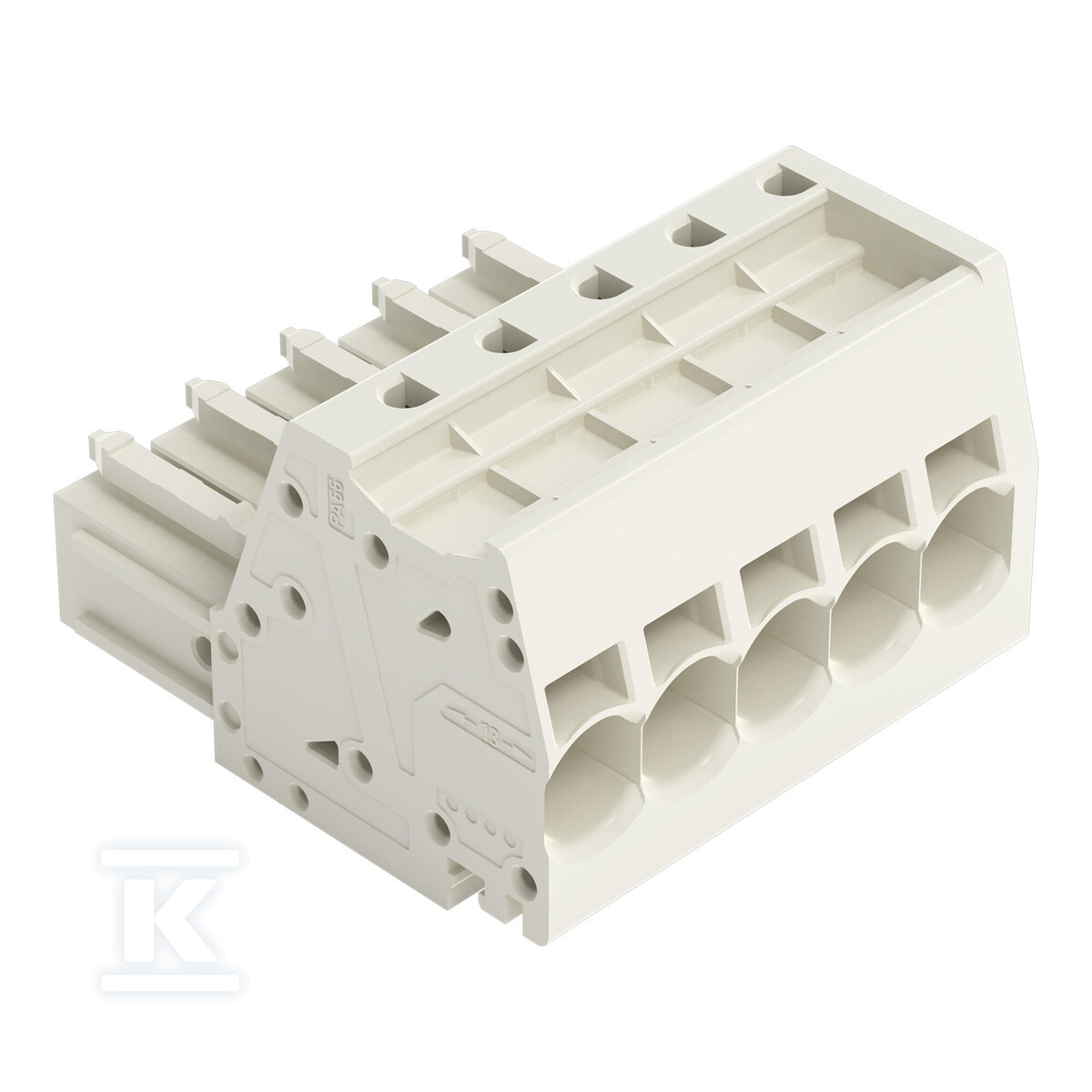 Gniazdo 1-przewodowe, Push-in CAGE - 831-3105