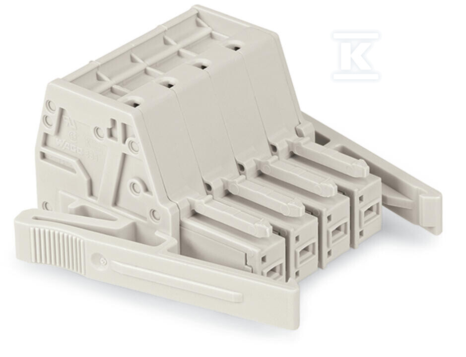 Gniazdo 1-przewodowe, Push-in CAGE - 831-3106/037-000