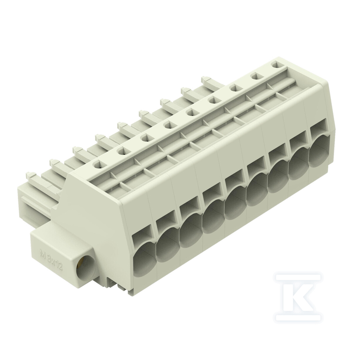 Gniazdo 1-przewodowe, Push-in CAGE - 831-3109/107-000
