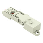 Adapter montażowy, do TS 35/do montażu na płycie, 3-częściowy, raster 10,16 mm, jasnoszary