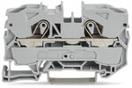 Złączka przelotowa 2-przewodowa, 10 mm2, do zastosowań Ex e II, opis z boku i na środku, na szynę TS 35 x 15 i 35 x 7,5, Push-in CAGE CLAMP®, 10,00 mm2, czerwony