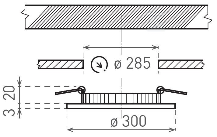 Oprawa LED do zabudowy p/t (Downlight - GXDW414
