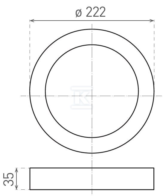 Oprawa LED natynkowa n/t (Downlight - GXDW424
