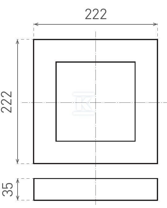 Oprawa LED natynkowa n/t (Downlight - GXDW425