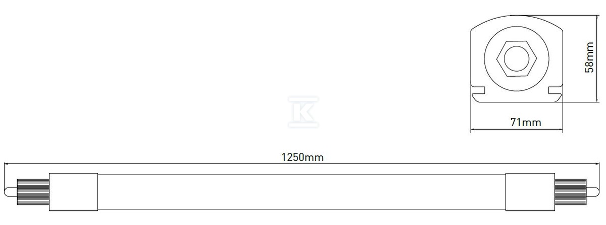 Oprawa hermetyk LED PCB - CONNEX - GXWP400
