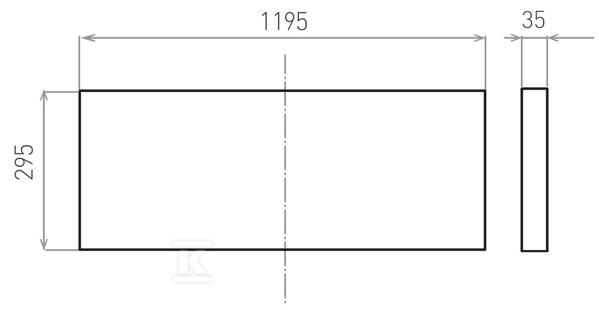 Panel LED do zabudowy p/t (Backlight - GXDS364