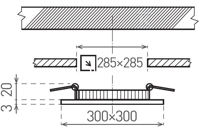 Oprawa LED do zabudowy p/t (Downlight - GXDW413