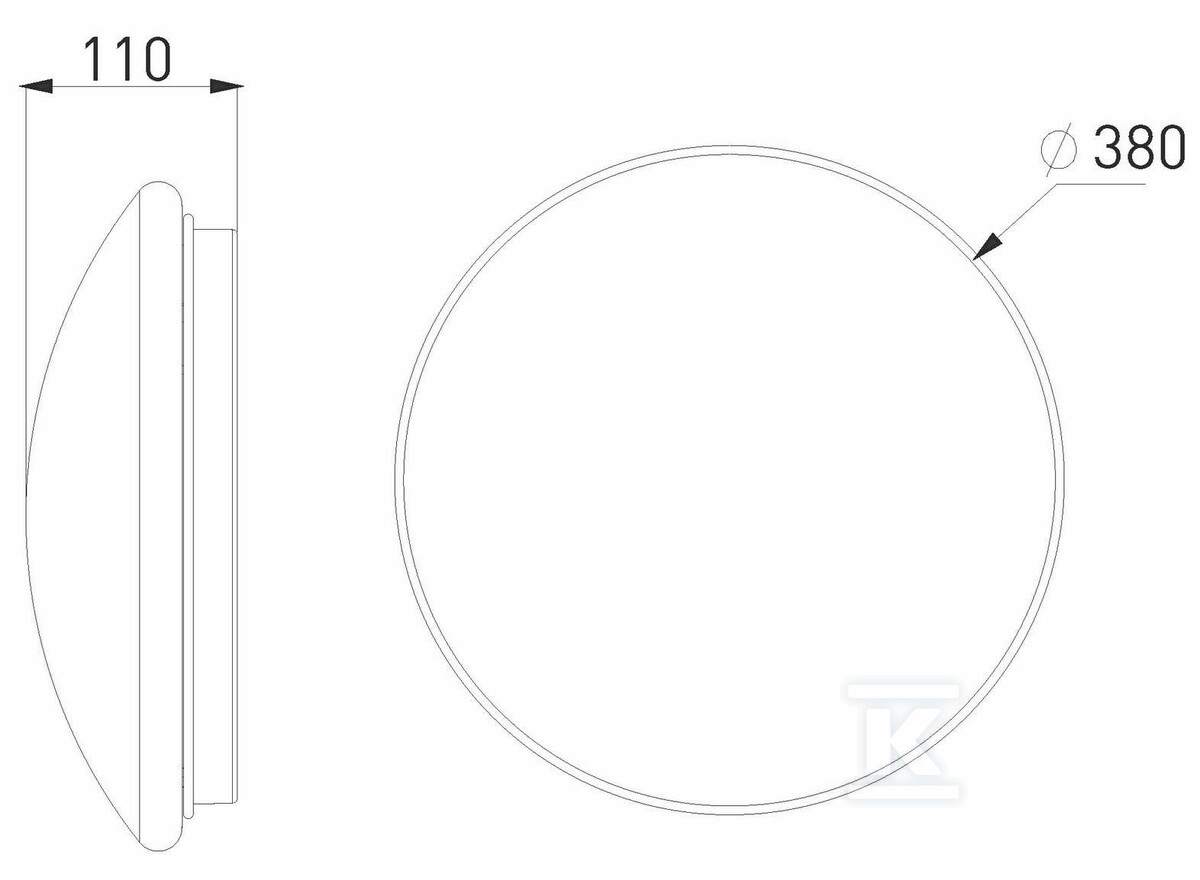 Plafon LED - DAISY RIVA-R 30W NW - GXDS345