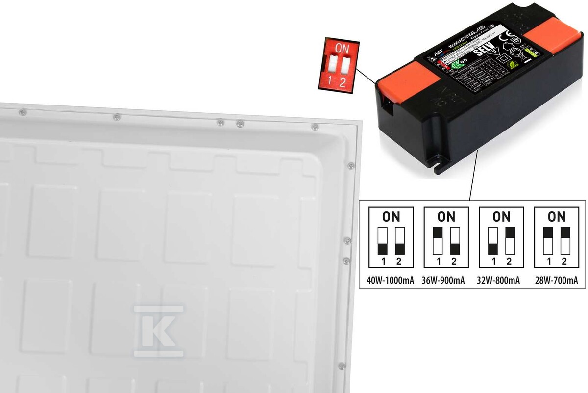Painel LED de embutir - ASTRIS UGR - GXGP051