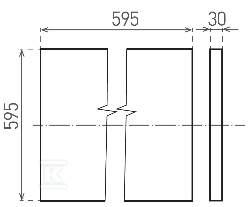 Painel LED de embutir - ASTRIS UGR - GXGP051