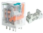 Przekaźnik elektromagnetyczny, przemysłowy R2N-2012-23-1024-WTLD + Gniazdo wtykowe GZT2-SZARE do Przekaźnika R2