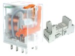 Przekaźnik elektromagnetyczny, przemysłowy R2N-2012-23-5024-WT + Gniazdo wtykowe GZT2-SZARE do Przekaźnika R2