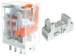 Przekaźnik elektromagnetyczny, przemysłowy R2N-2012-23-5024-WTL + Gniazdo wtykowe GZT2-SZARE do Przekaźnika R2