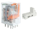 Przekaźnik elektromagnetyczny, przemysłowy R3N-2013-23-5024-WT + Gniazdo wtykowe GZM3-SZARE do Przekaźnika R3 szare