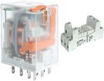 Przekaźnik elektromagnetyczny, przemysłowy R3N-2013-23-5024-WT + Gniazdo wtykowe GZT3-SZARE do Przekaźnika R3 szare