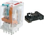 Przekaźnik elektromagnetyczny, przemysłowy R4N-2014-23-1012-WTL + Gniazdo wtykowe GZ4 do Przekaźnika R4
