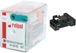 Przekaźnik elektromagnetyczny, przemysłowy R4N-2014-23-1024-WTL + Gniazdo wtykowe GZ4 do Przekaźnika R4